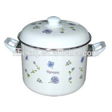 High enamel stock pot set ,enamel cookware flower decals and bakelite knob
High enamel stock pot set ,enamel cookware 
